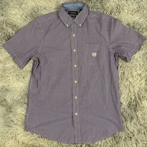 CHAPS Men's Purple Checkered Shirt